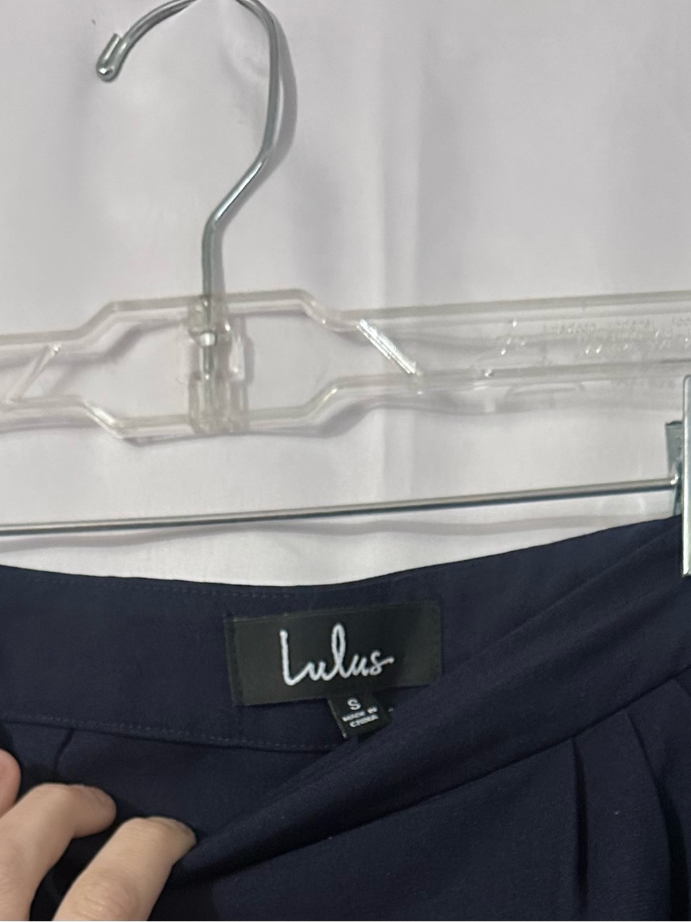 Lulu's Navy Straight-Leg Dress Pants - Picture 2 of 3